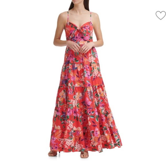 Eliza J Tiered Floral Print Maxi Dress - Picture 2 of 9